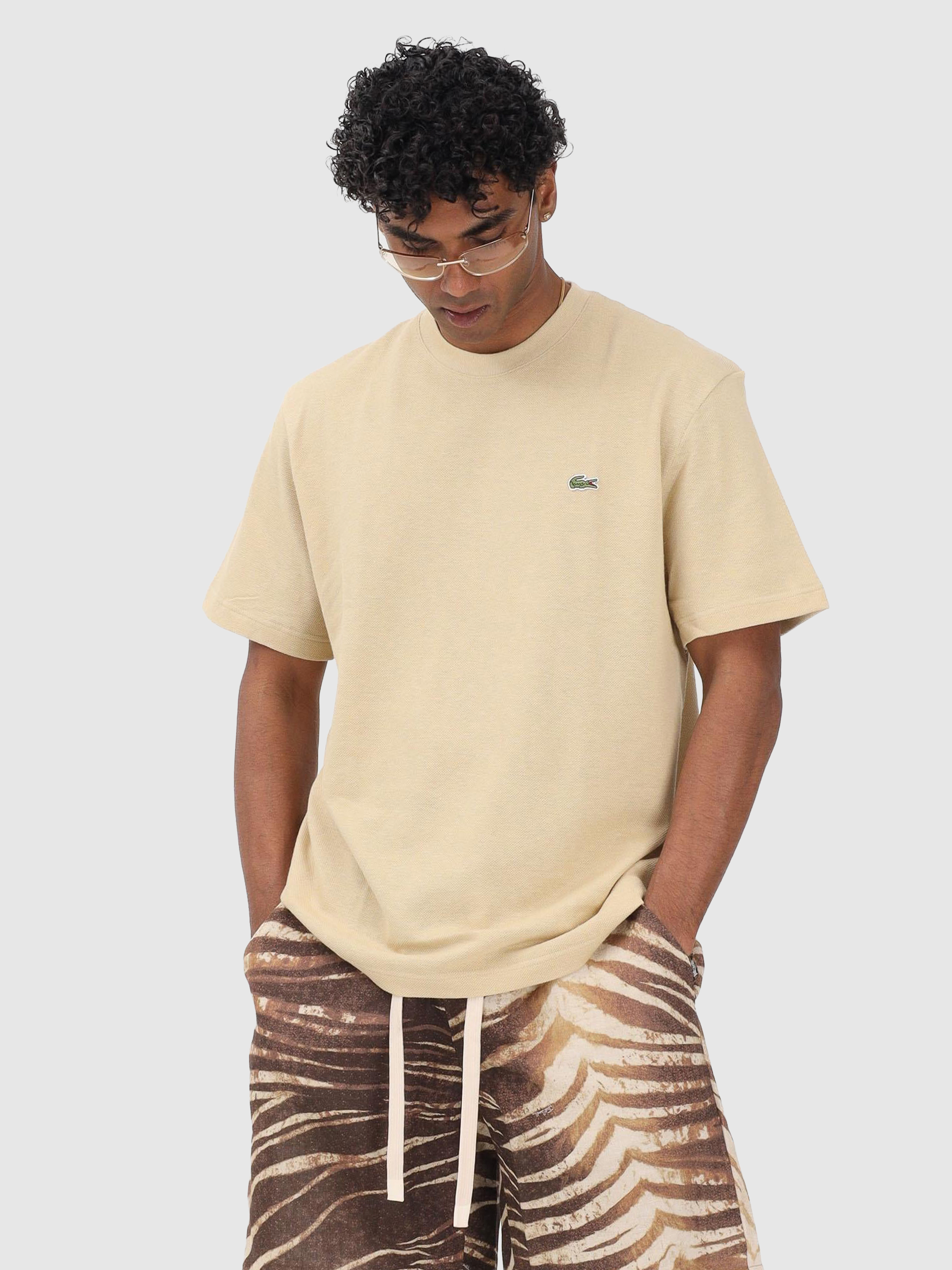T-Shirt Man Beige Lacoste