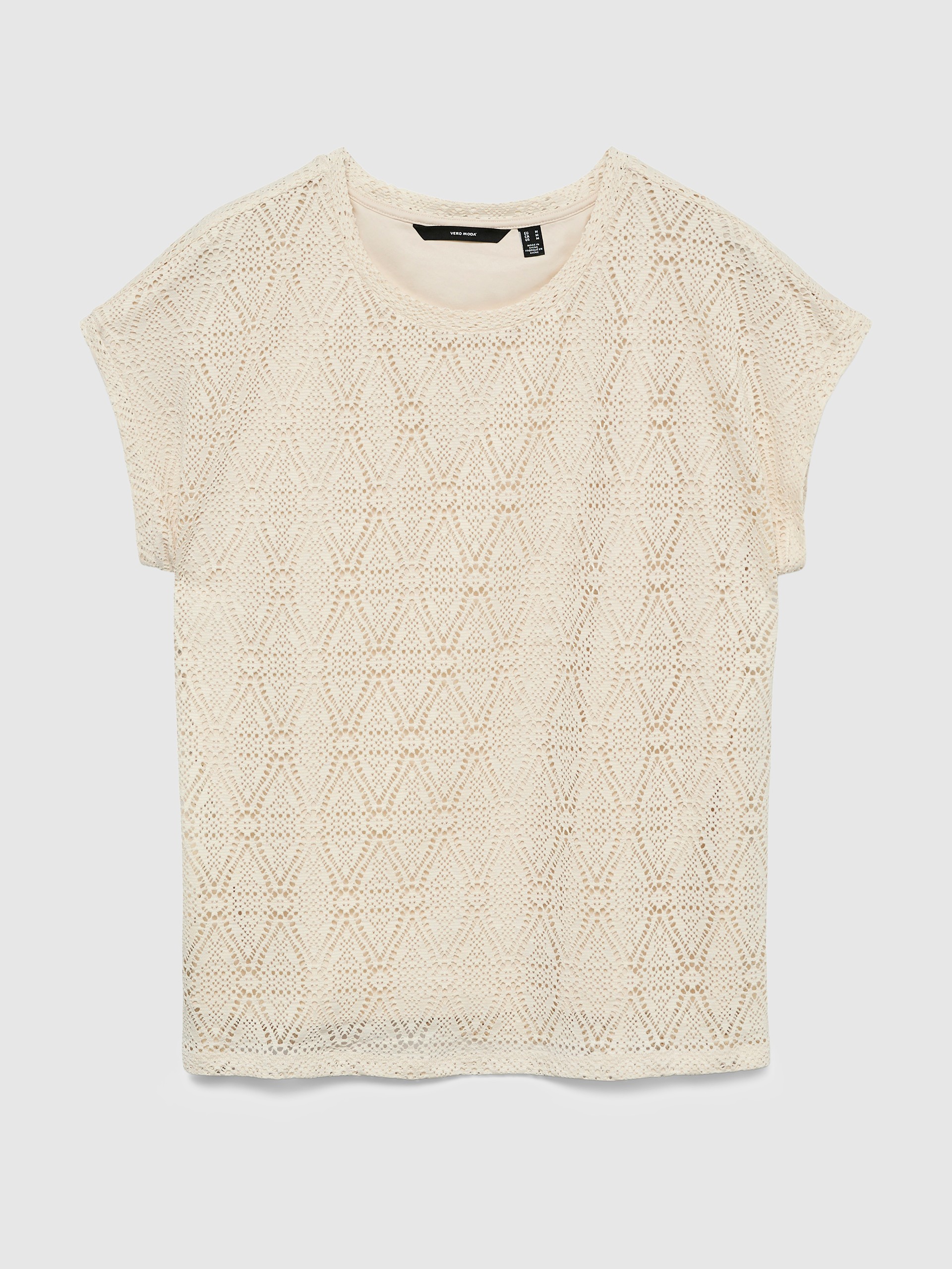 Camiseta Mujer Crema Vero Moda
