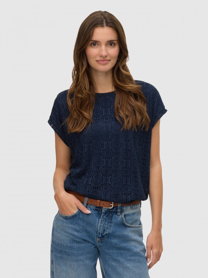 T-Shirt Woman Navy Blue Vero Moda