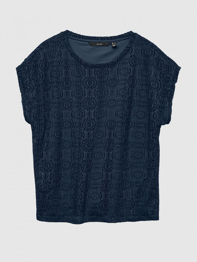T-Shirt Woman Navy Blue Vero Moda