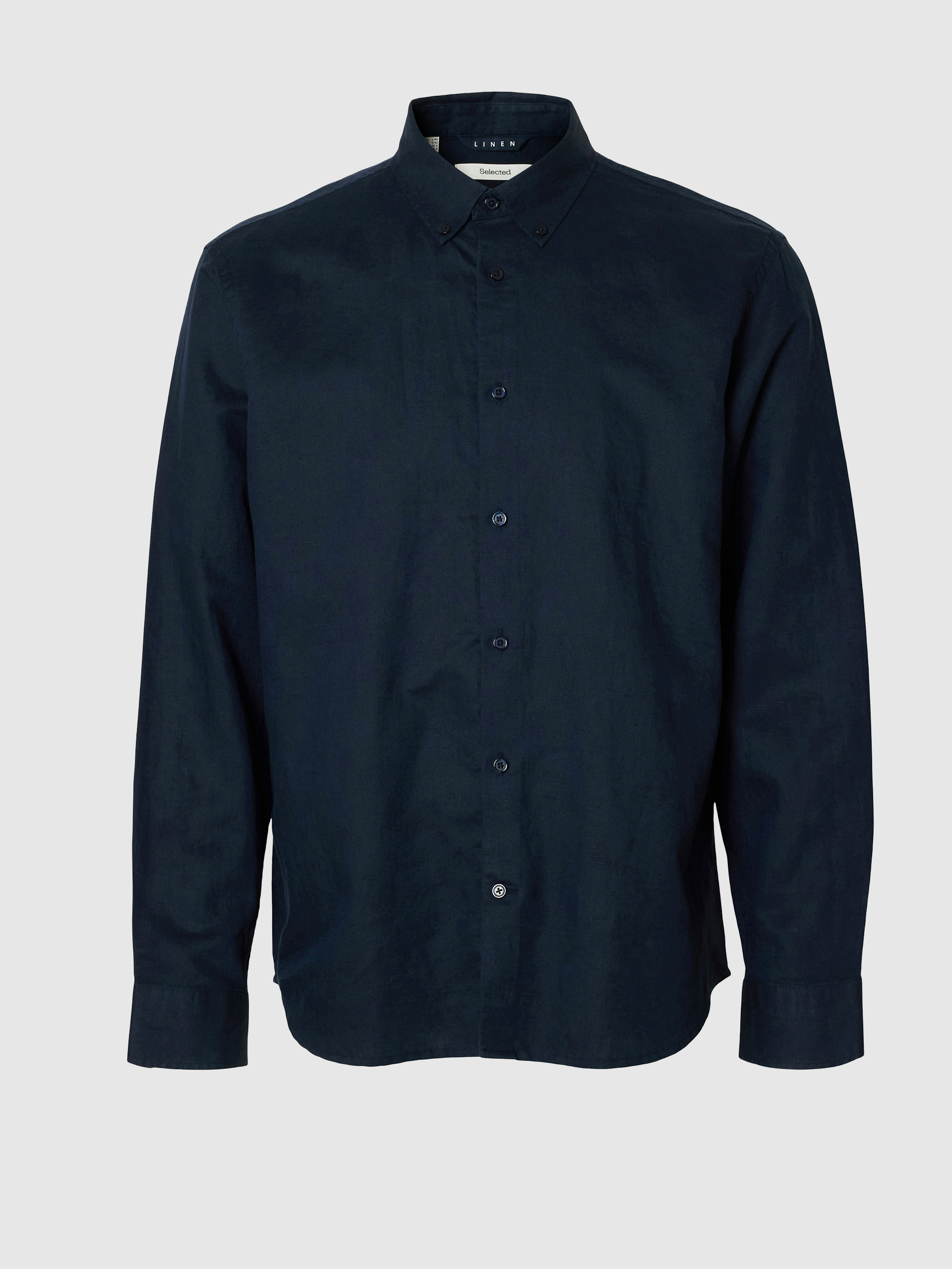 Shirt Man Navy Blue Selected
