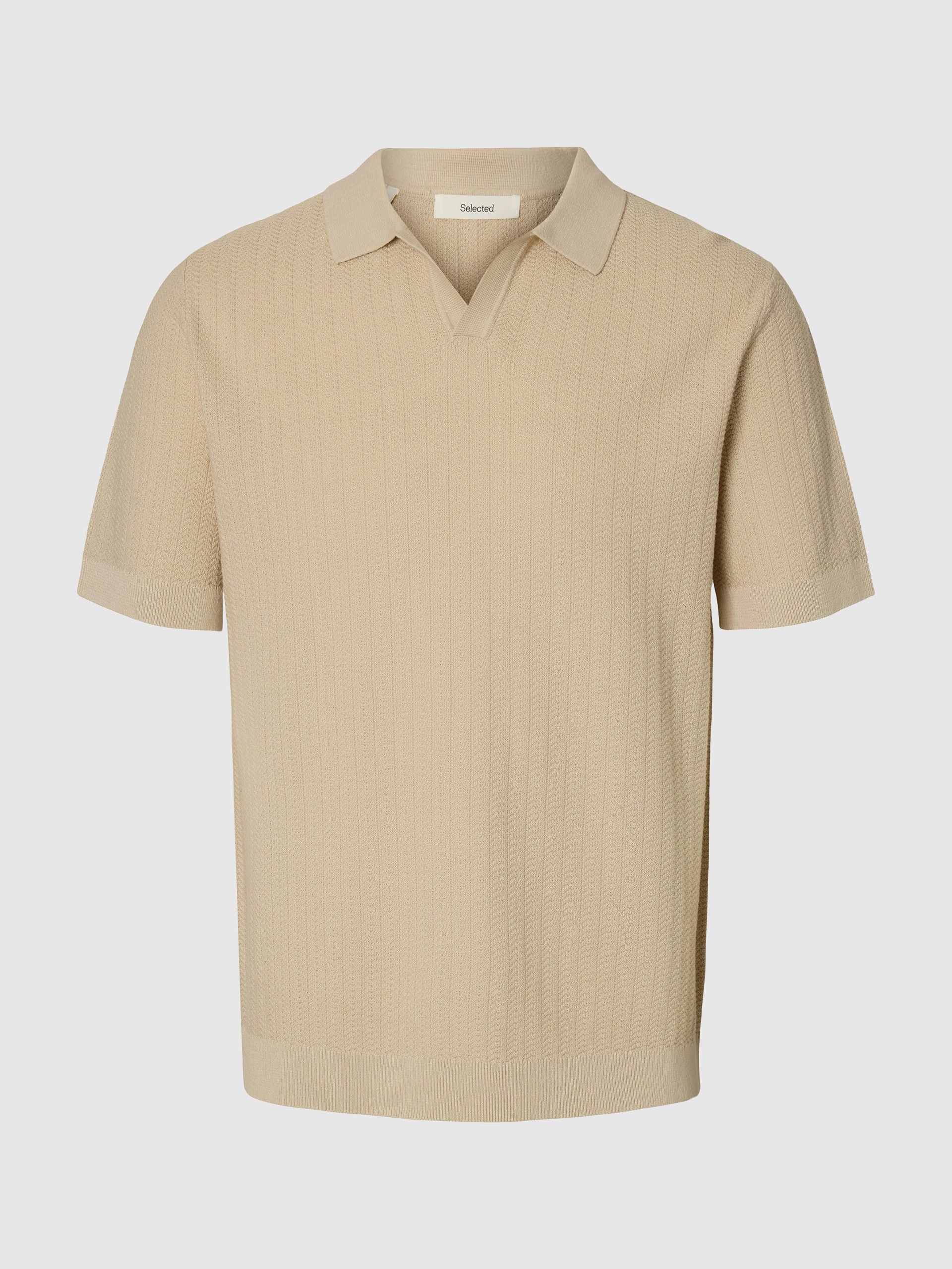 Polo Hombre Beige Selected