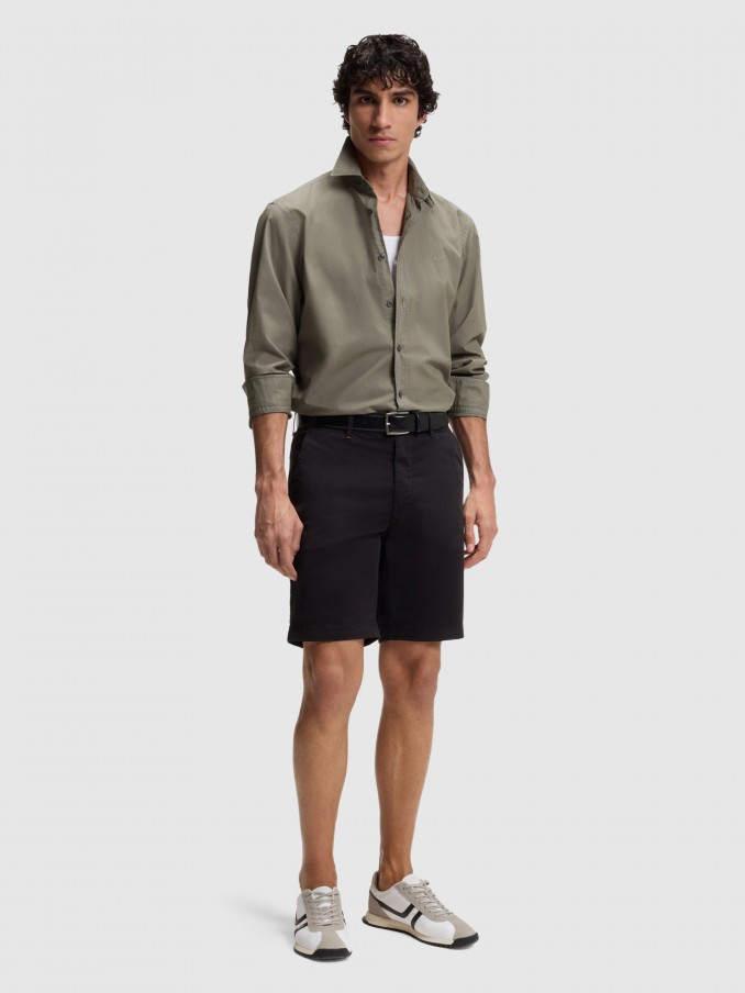 Shirt Man Dark Green Boss