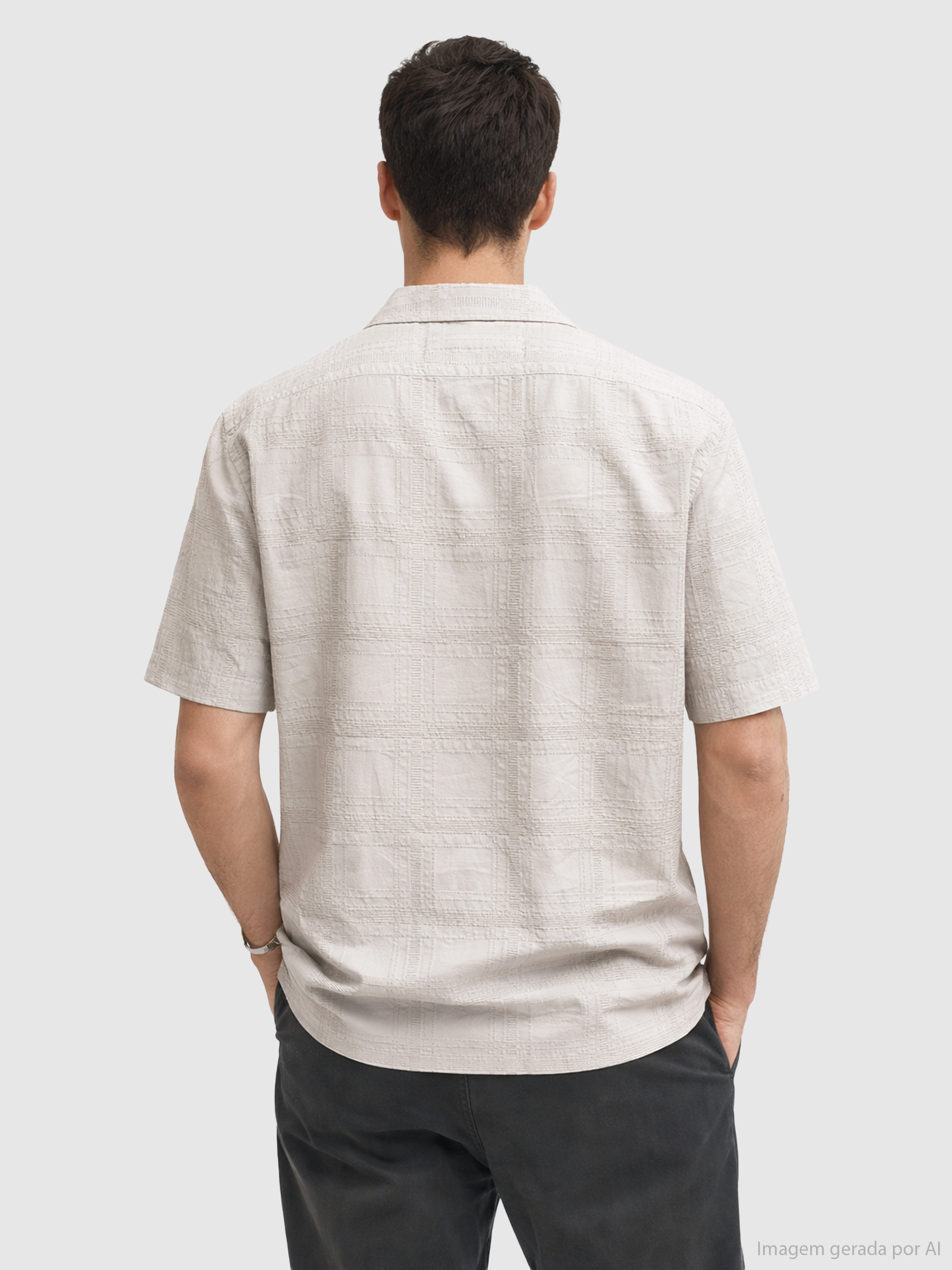 Shirt Man Beige Boss - Orange