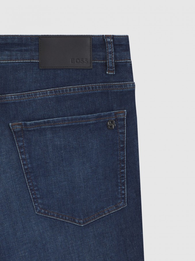 Jeans Man Dark Jeans Boss - Orange