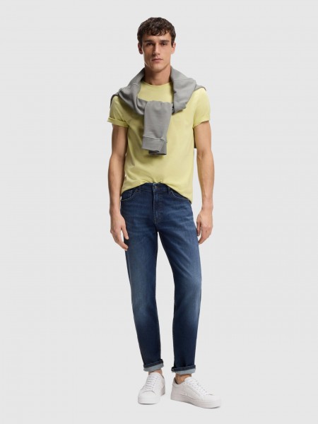 Jeans Man Dark Jeans Boss - Orange