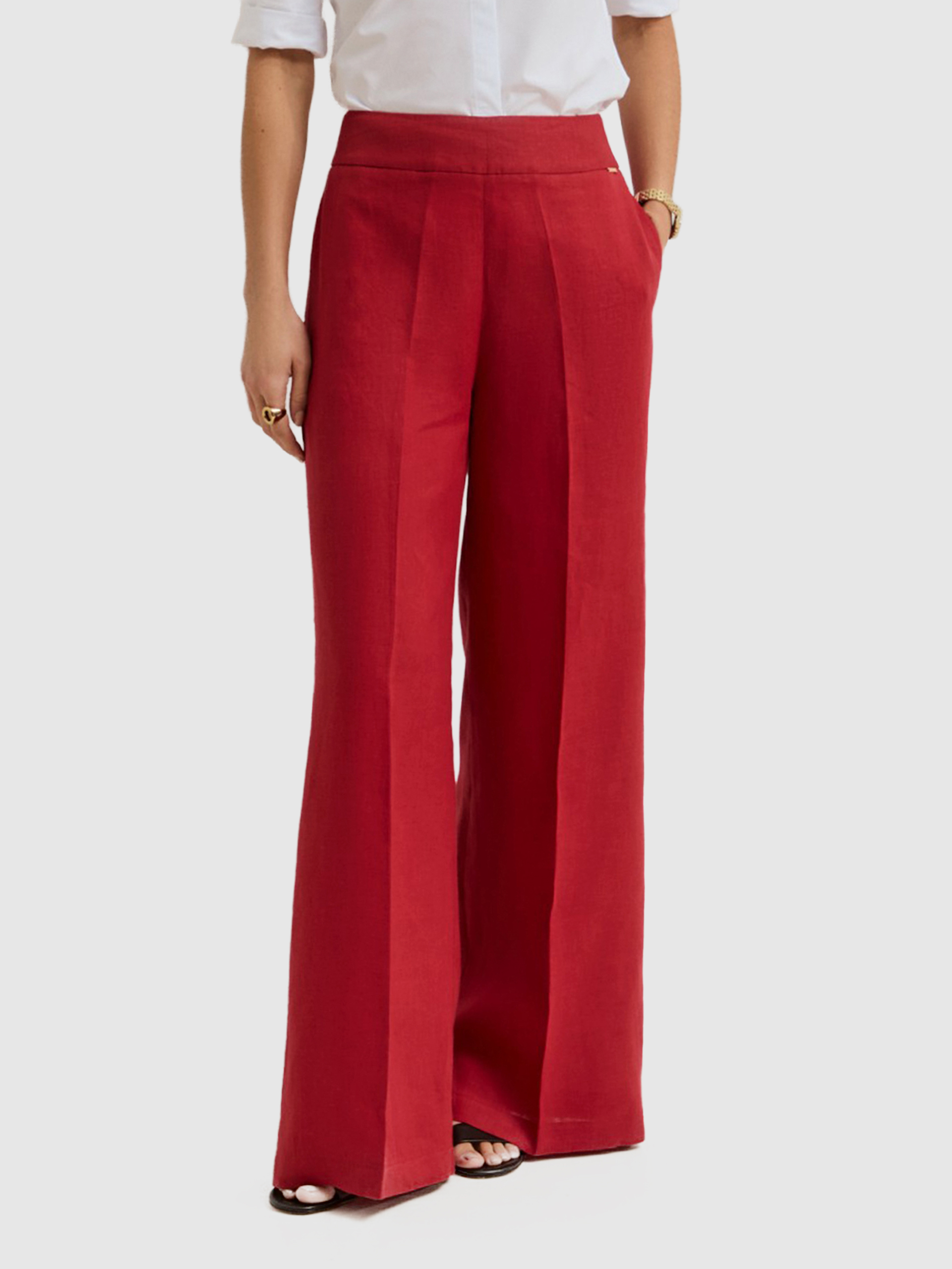 Pantalones Mujer Rojo Lion Of Porches