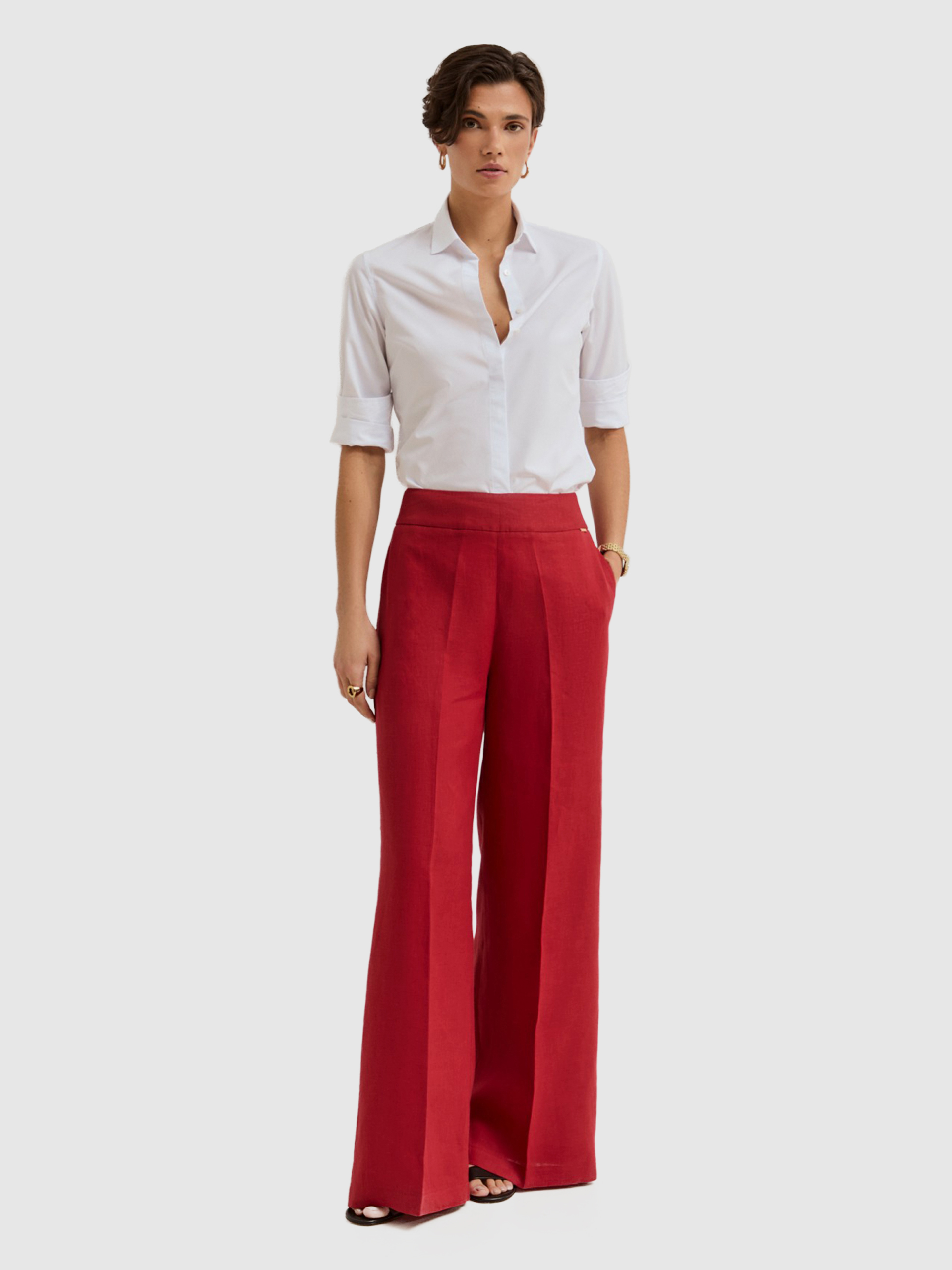Pantalones Mujer Rojo Lion Of Porches