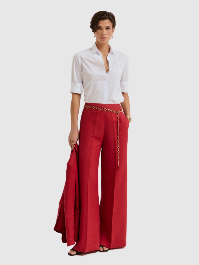 Pantalones Mujer Rojo Lion Of Porches