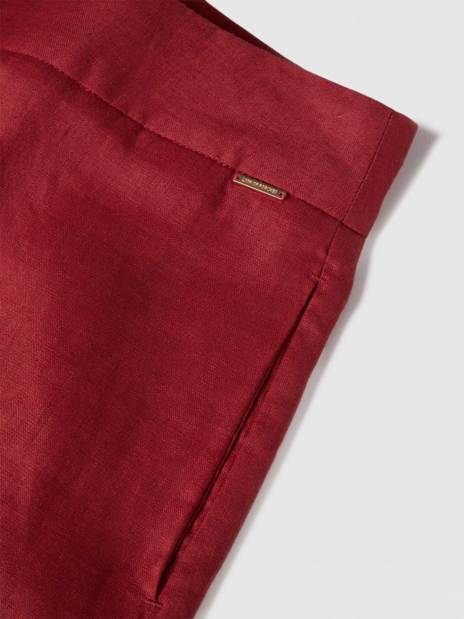 Pantalones Mujer Rojo Lion Of Porches