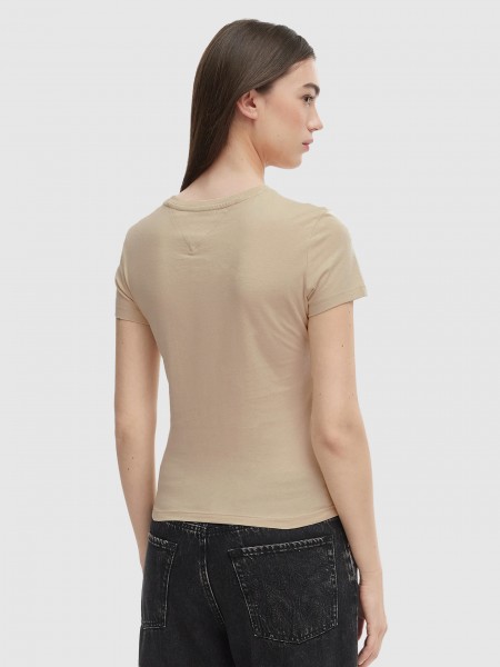 T-Shirt Mulher Tjw Slim Linear Tee Ext Tommy Jeans T-Shirt Mulher Tjw Slim Linear Tee Ext Tommy Jeans