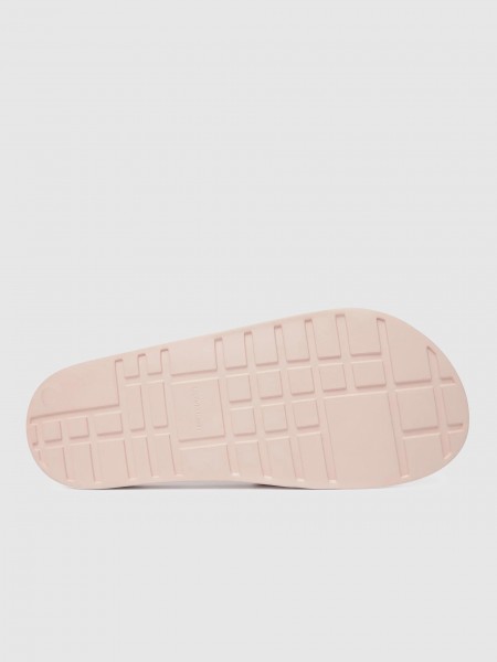Chinelo Calvin Klein  Mulher Ess Slide Canvas Hdw