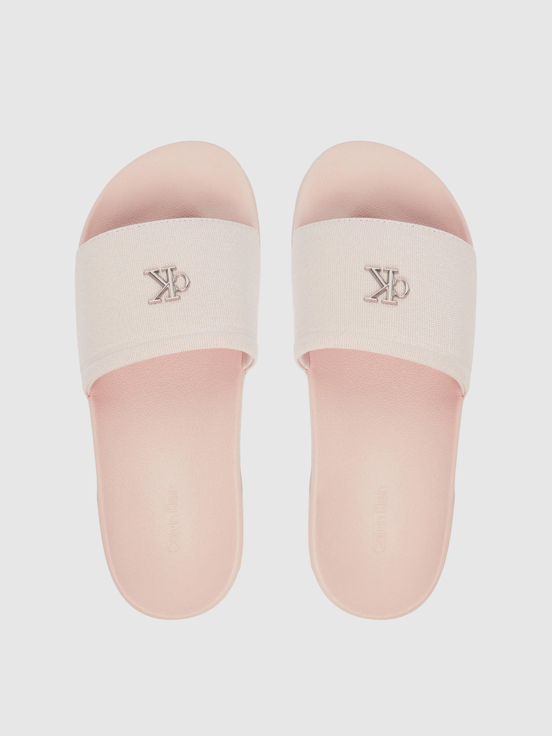Chinelo Calvin Klein Mulher Ess Slide Canvas Hdw