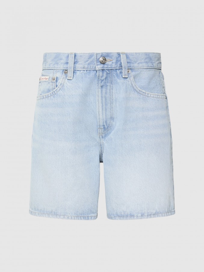 Pantalones Cortos Mujer Jeans Ligeros Calvin Klein