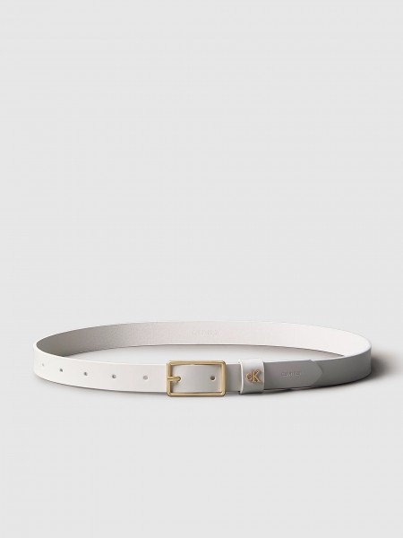 Cinto Calvin Klein Mulher Square Buckle Ck Loop 25Mm