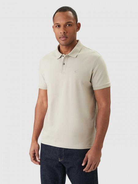 Polo Calvin Klein Homem Ss Slim Refined Pique Polo