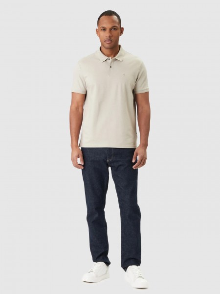 Polo Calvin Klein Homem Ss Slim Refined Pique Polo