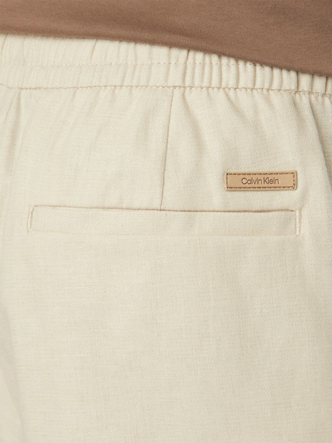 Pantalones Cortos Hombre Crema Calvin Klein