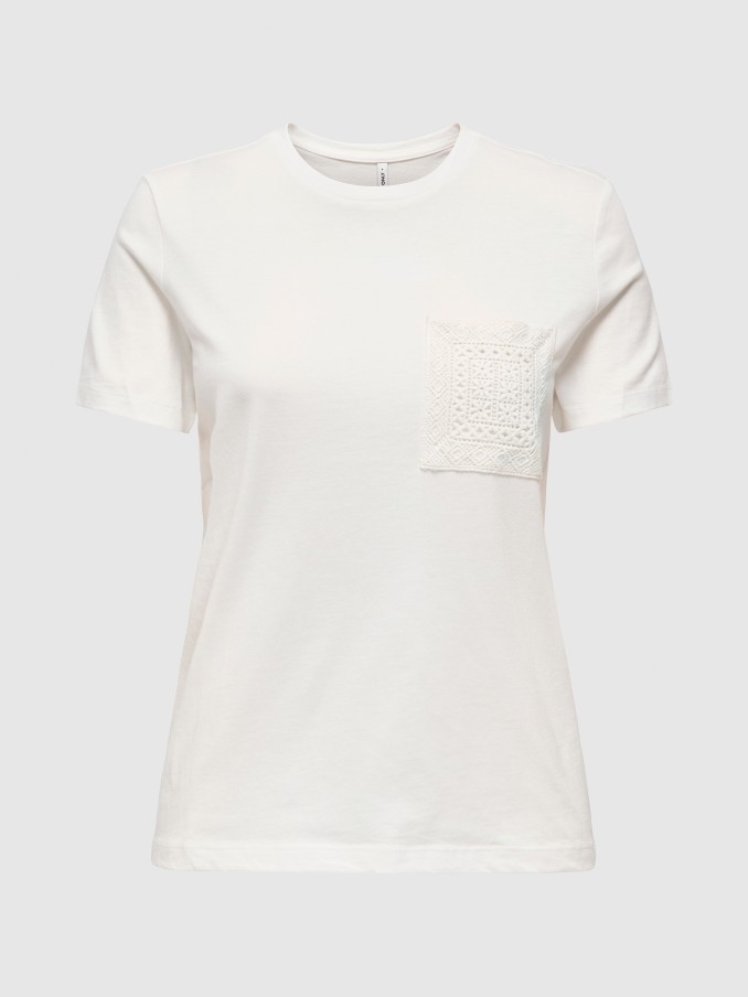 T-Shirt Woman Cream Only