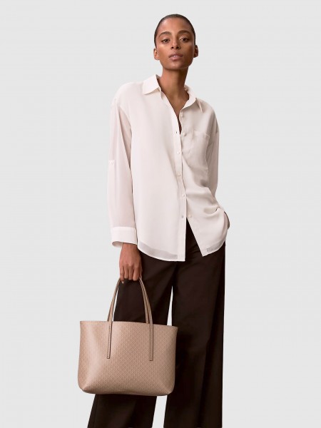 Mala Calvin Klein Mulher Emblem Aop Small Tote Mala Calvin Klein Mulher Emblem Aop Small Tote