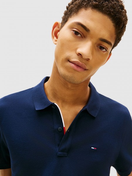 Polos Homem Tjm Slim Placket Polo Ext Tommy Jeans