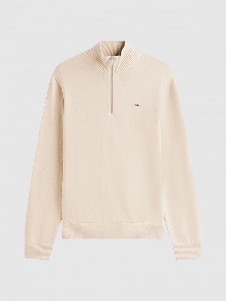 Camisola Tommy Jeans Homem Tjm Slm Ess Light � Zip Swtr Ext
