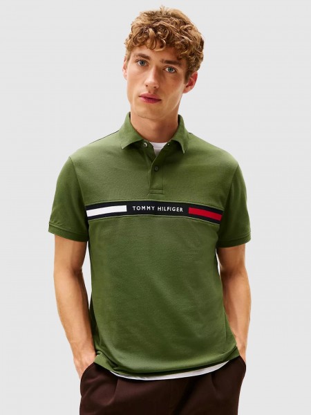 Polo Tommy Hilfiger  Homem Hilfiger Chest Insert Reg Polo
