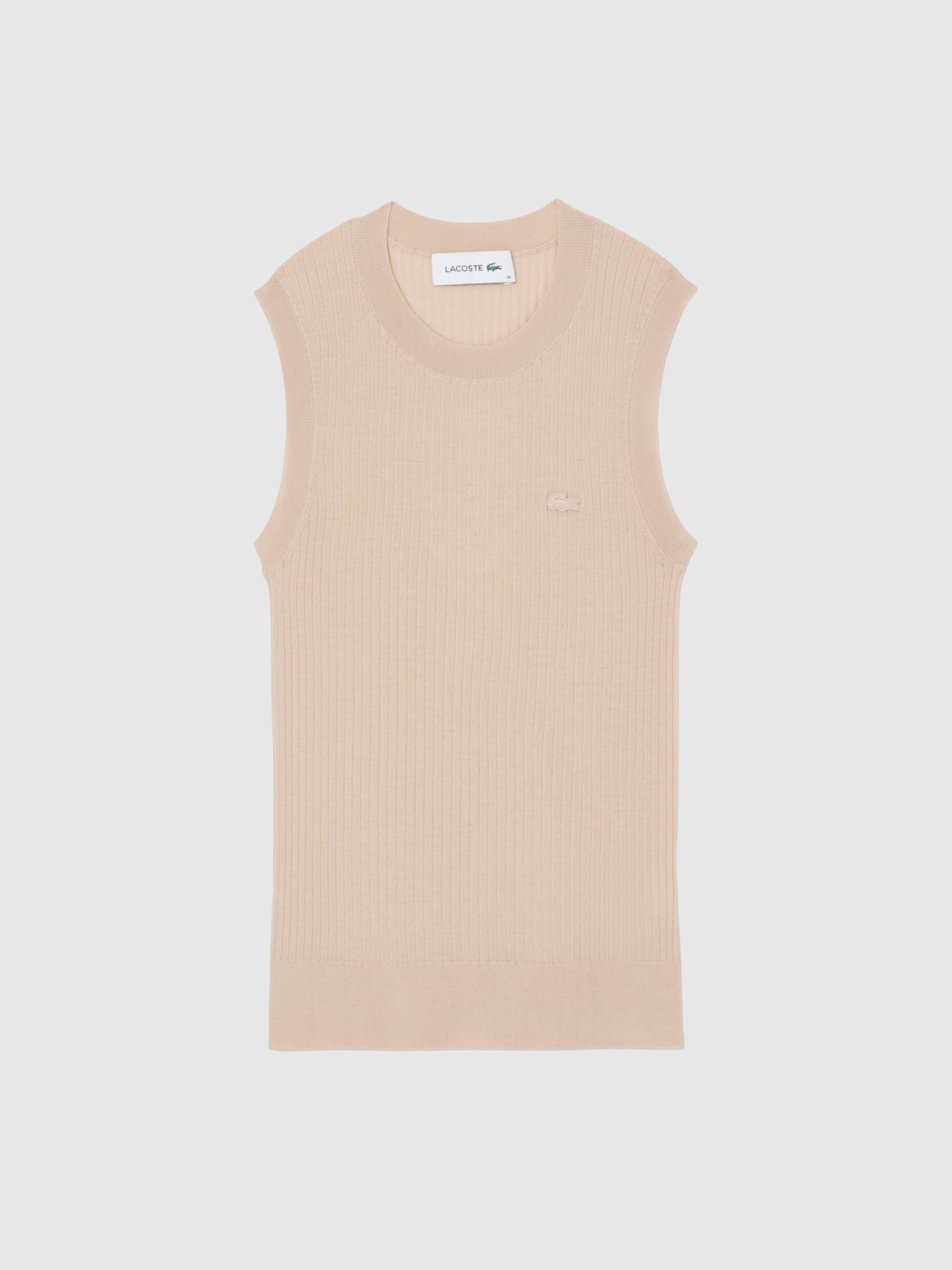 Blusa Mujer Beige Lacoste