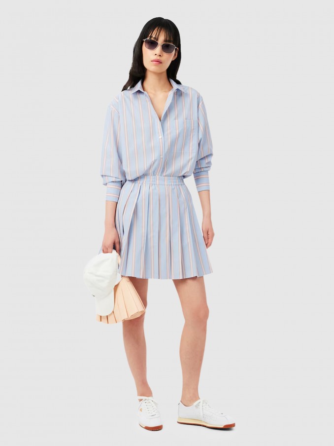 Camisa Lacoste Mulher Popelina de Algod�o Oversized