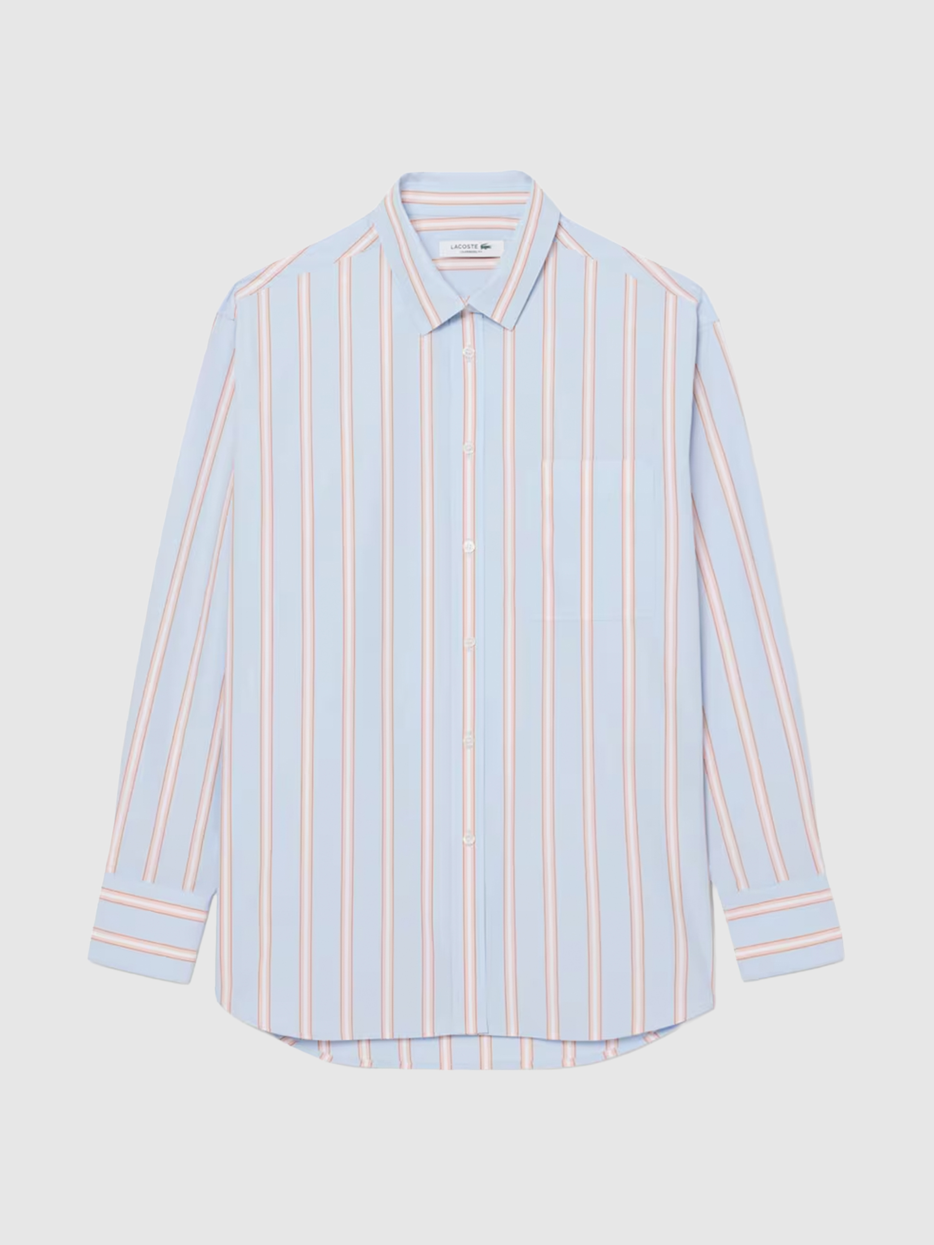 Camisa Lacoste Mulher Popelina de Algodão Oversized