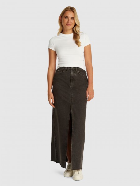 Mulher Tjw Slim C-Neck Tee Tommy Jeans