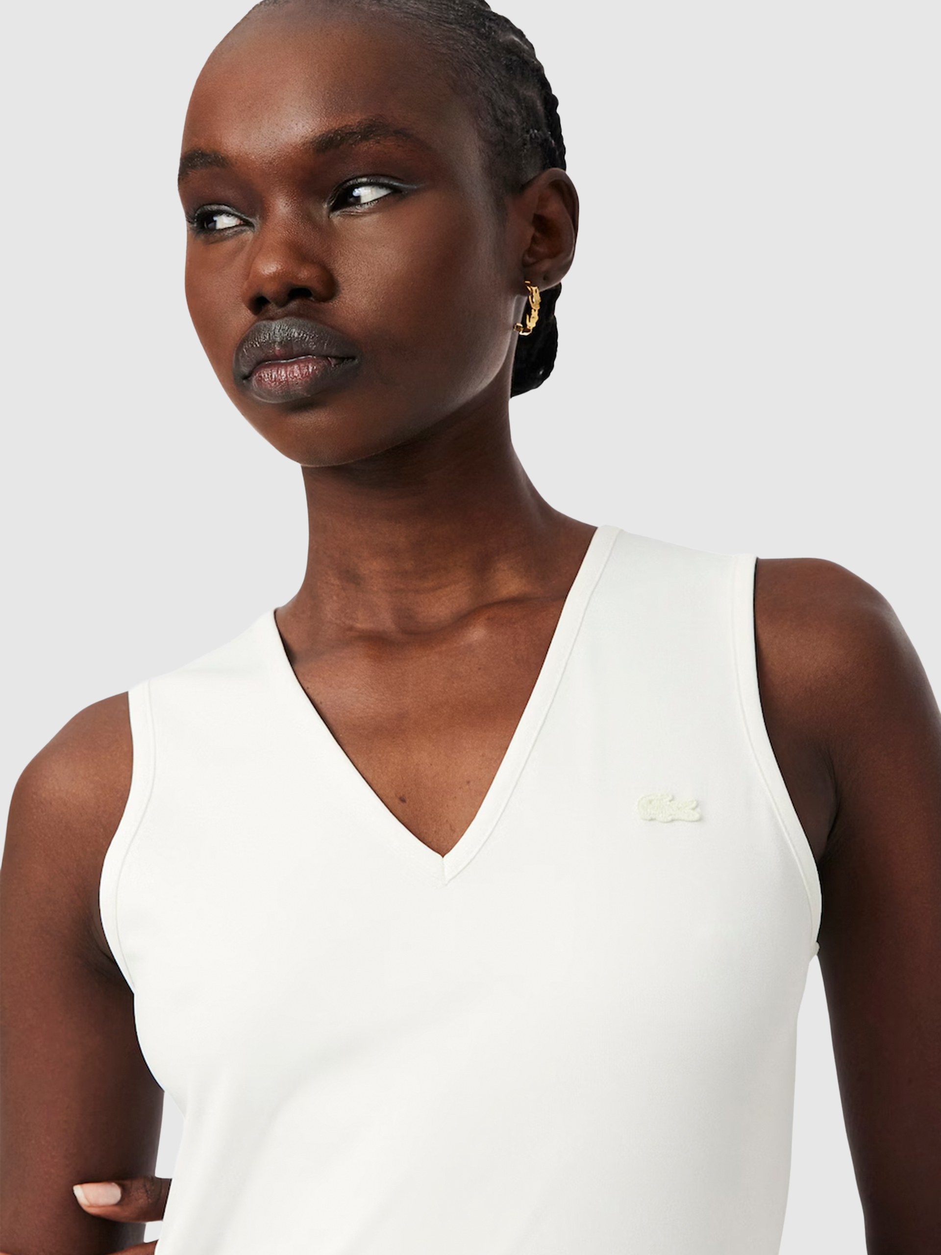 Vestido Mujer Crema Lacoste