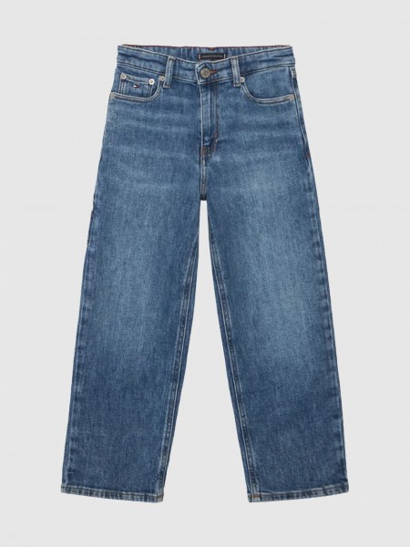 Jeans Tommy Hilfiger Menino Heritage Flag Baggy Worker Jeans