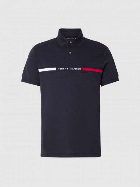 Polo Tommy Hilfiger  Homem Hilfiger Chest Insert Reg Polo