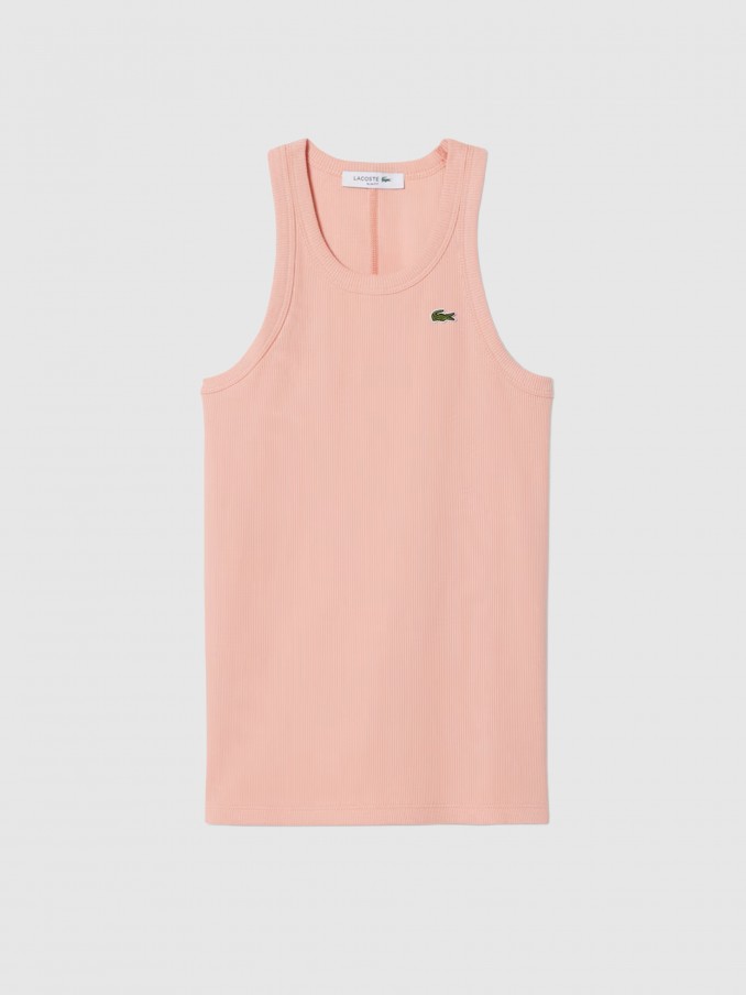 Pantalones Mujer Salmón Lacoste