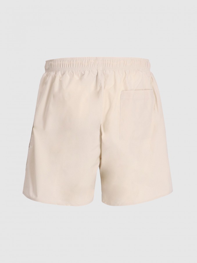 Pantalones Cortos Hombre Crema Boss - Orange