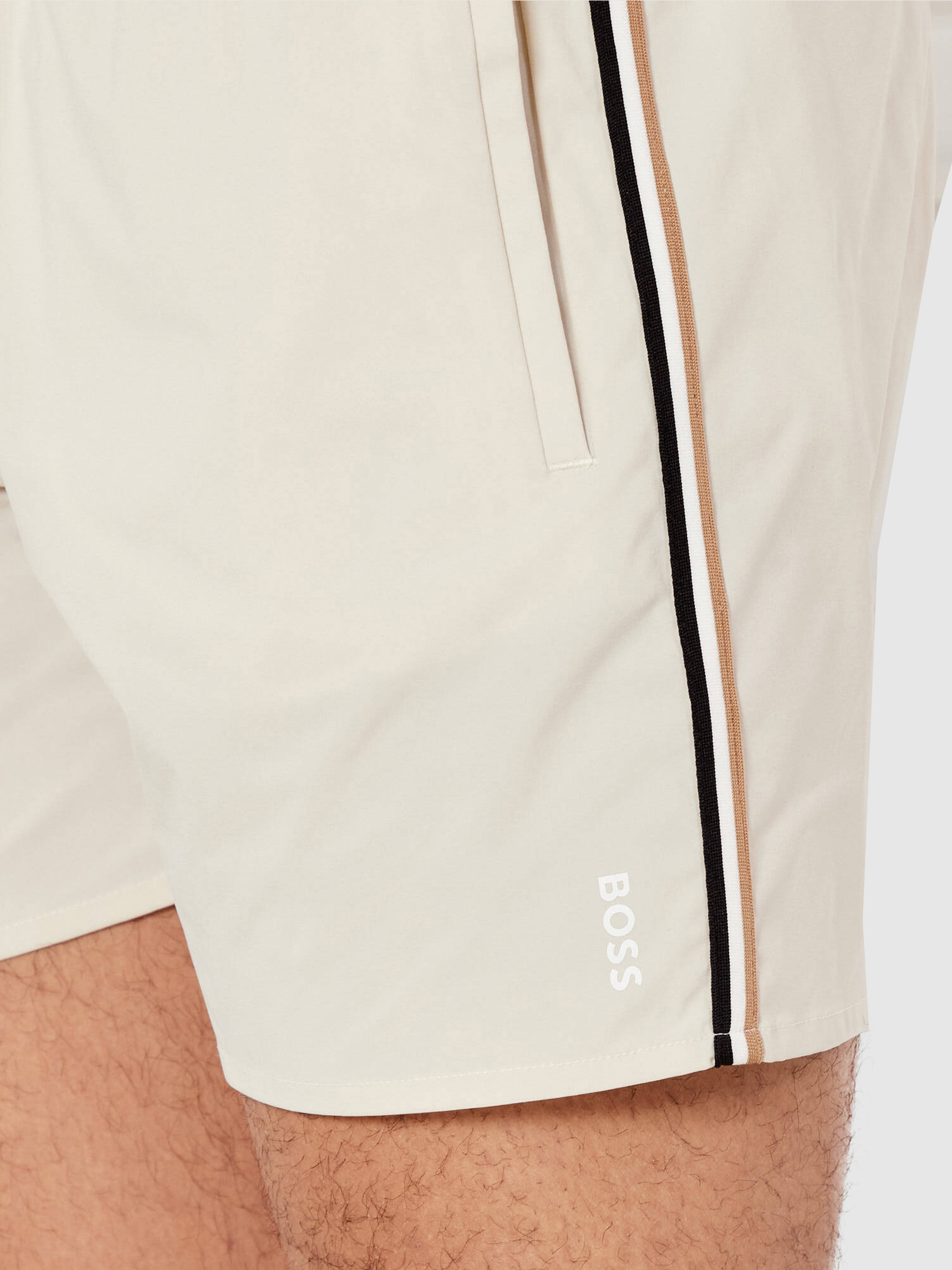 Pantalones Cortos Hombre Crema Boss - Orange