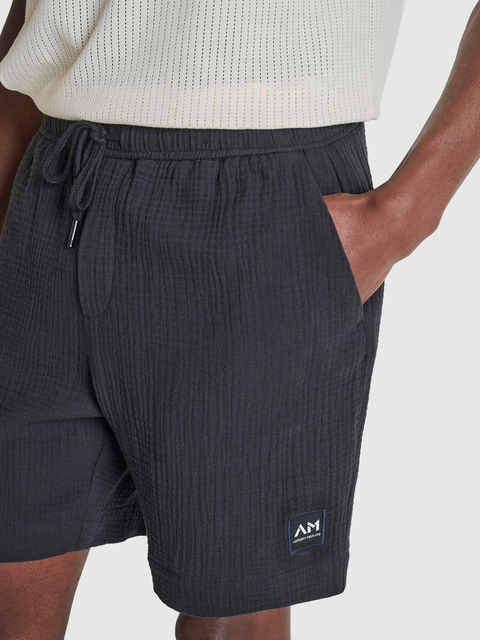 Pantalones Cortos Hombre Negro Antony Morato