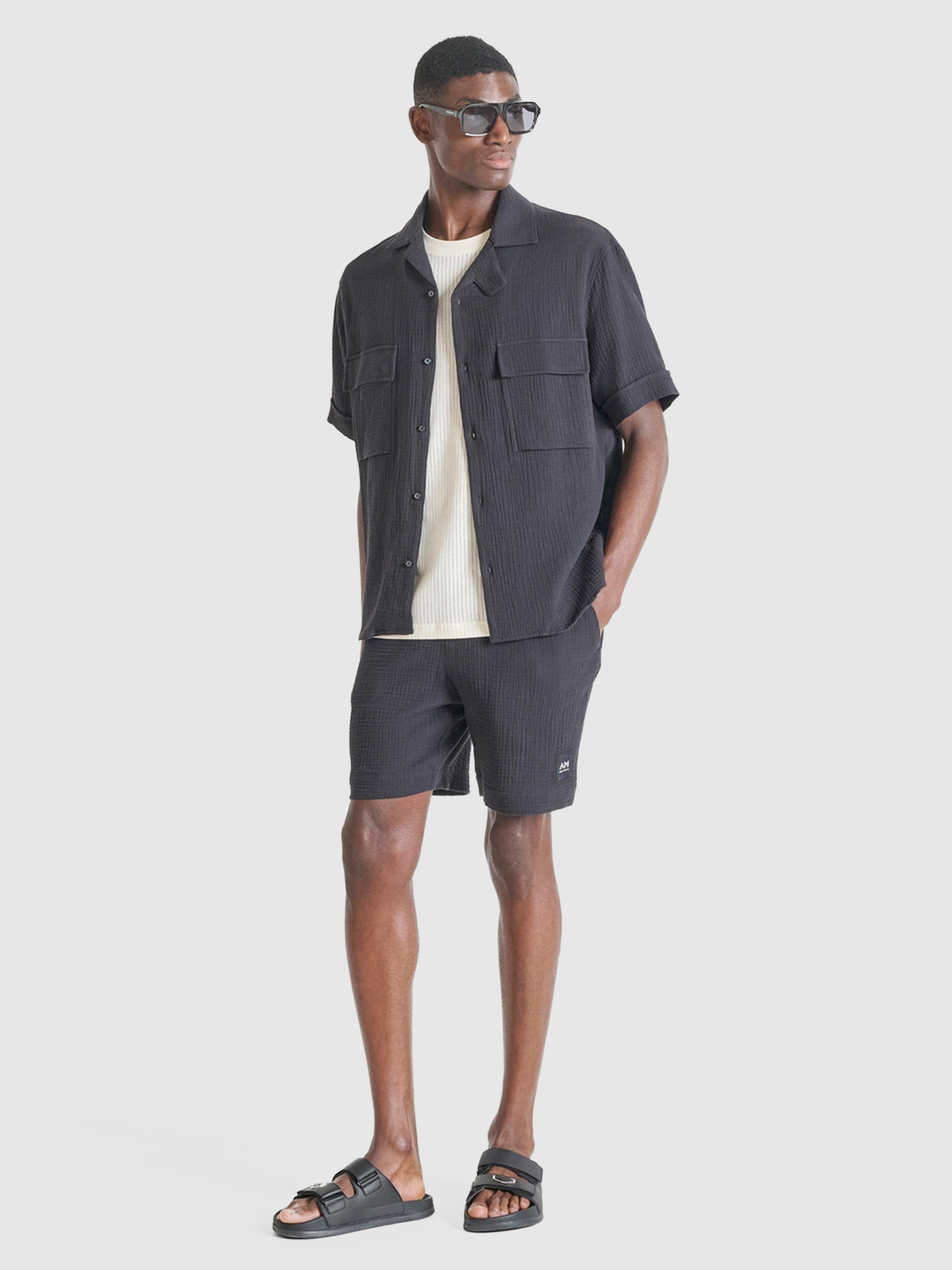 Pantalones Cortos Hombre Negro Antony Morato