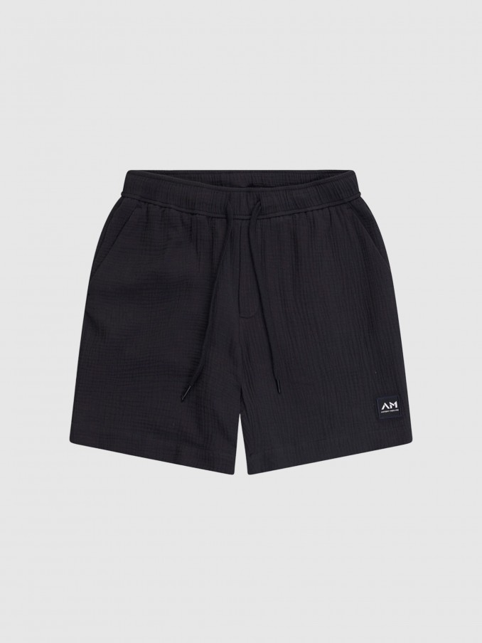 Pantalones Cortos Hombre Negro Antony Morato