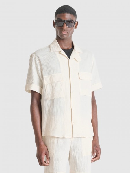 Shirt Man Cream Antony Morato Shirt Man Cream Antony Morato