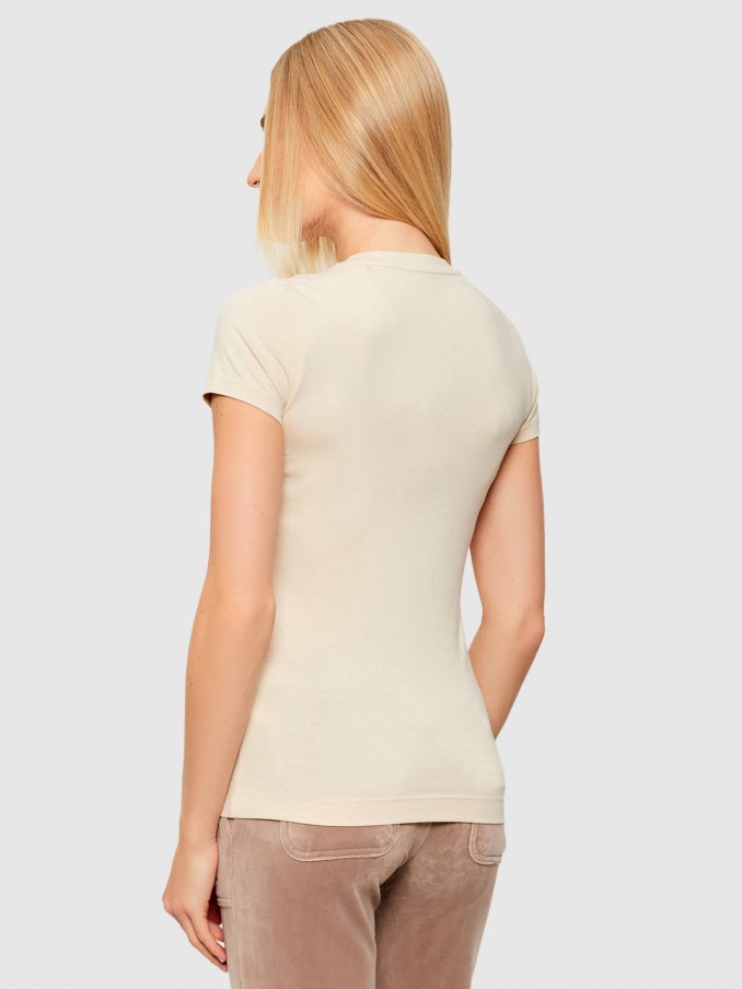 T-Shirt Woman Cream Guess