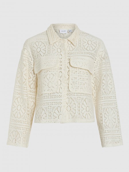 Blusa Mujer Crema Vila Blusa Mujer Crema Vila