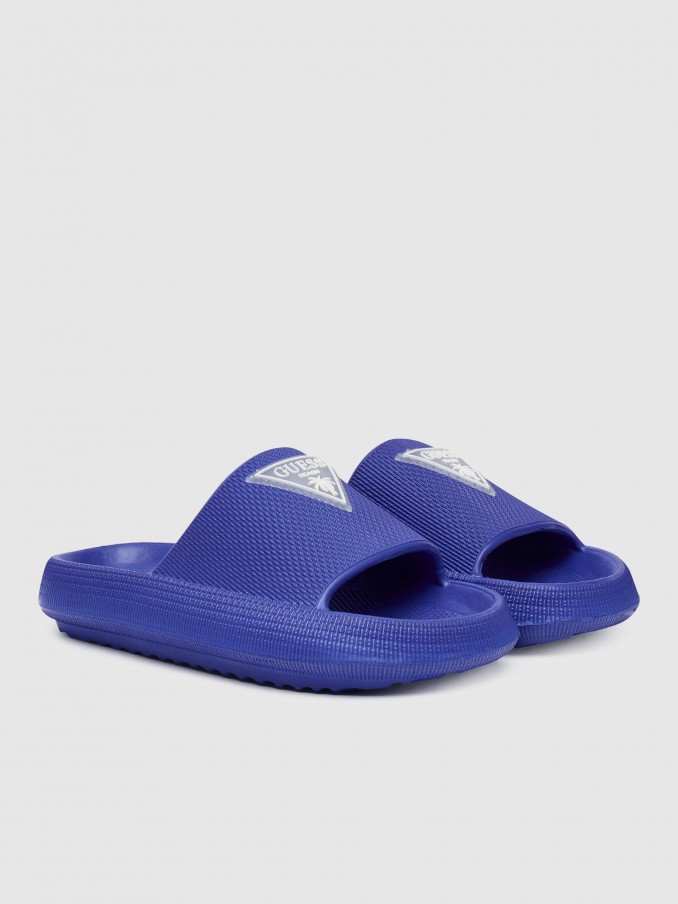 Chanclas Ni�a Azul Guess