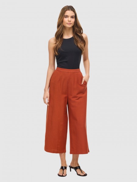 Cal�as Vila Mulher Viprisilla Hw Culotte Pant Vol R