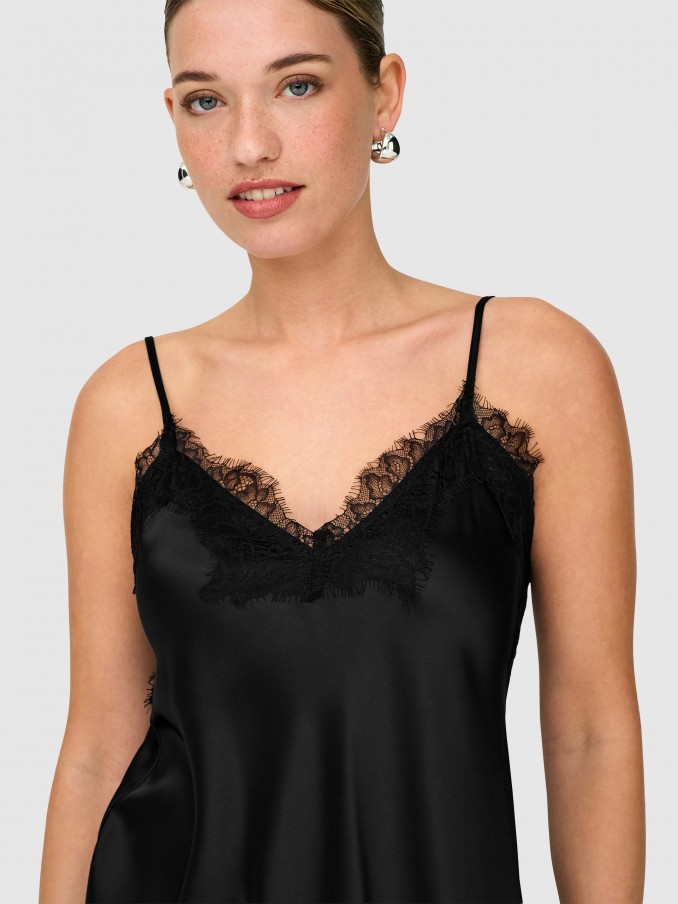 Vestido Mujer Negro Only