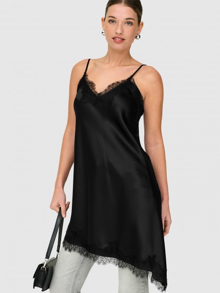 Vestido Mujer Negro Only