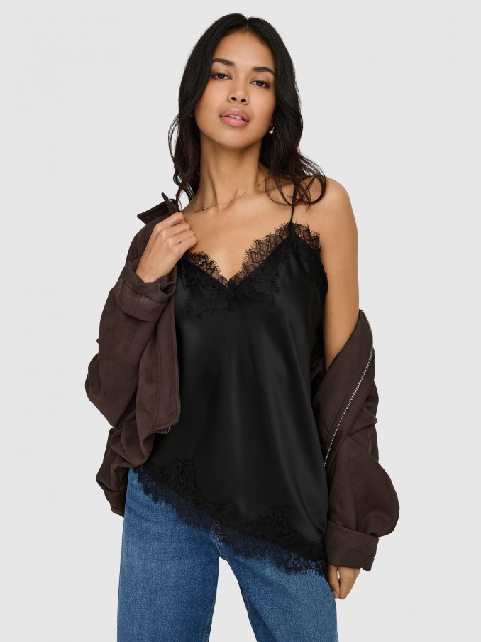 Blusa Mujer Negro Only