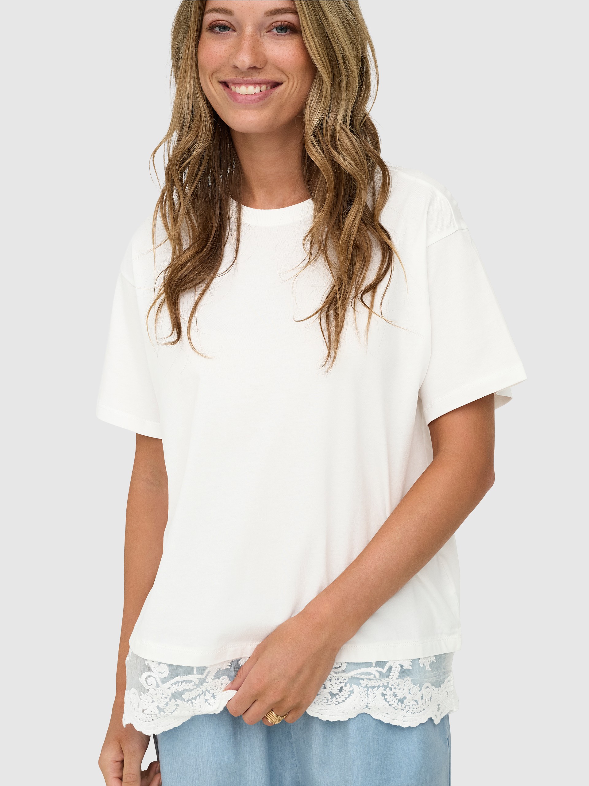 Camiseta Mujer Blanco Only