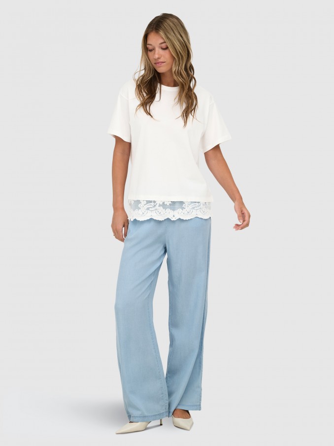 Camiseta Mujer Blanco Only